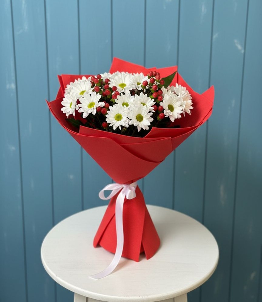 Букет цветов из: Хризантемы в Татарке