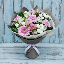 Букет цветов из:  Герберы, Альстромерии и Хризантемы в Татарке