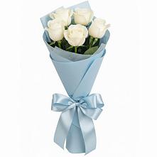 Букет 5 Белых роз Проуд в Татарке