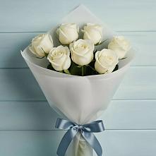 Букет 7 Белых роз Эдлесс Лав в Татарке