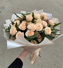 Букет Кремовые розы Латте в Татарке