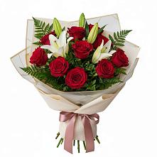 Букет цветов из:  Лилии и Розы в Татарке