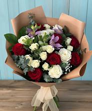 Букет цветов из:  Розы и Альстромерии в Татарке