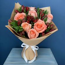 Букет цветов из:  Розы и Альстромерии в Татарке