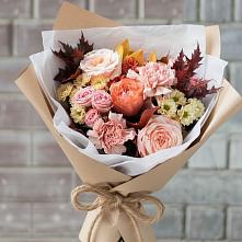 Букет цветов из:  Гвоздики, Хризантемы и Розы в Татарке