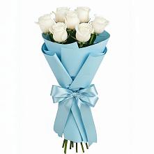 Букет 7 белых роз Проуд в Татарке