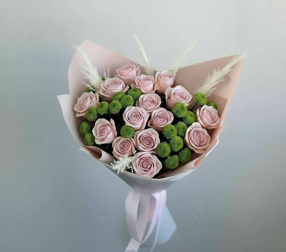 Букет цветов из: Розы и Хризантемы в Татарке