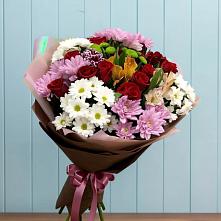 Букет цветов из:  Розы, Хризантемы и Альстромерии #REPLACE_PRED# Татарке