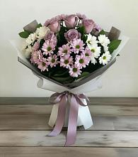 Букет цветов из:  Хризантемы и Розы в Татарке