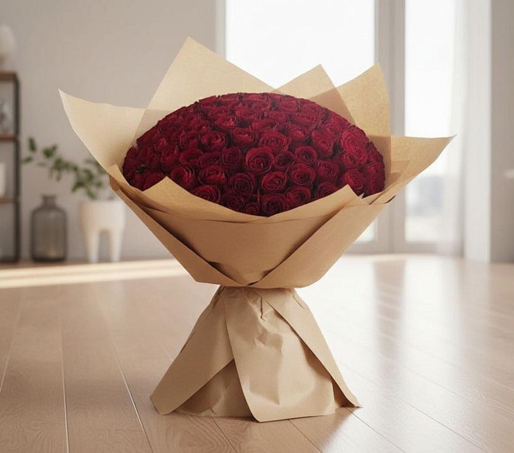 Букет 101 Красная роза в Татарке