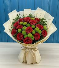 Букет цветов из:  Розы и Хризантемы в Татарке