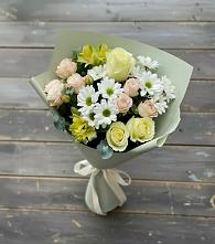 Букет цветов из:  Альстромерии, Розы и Хризантемы в Татарке