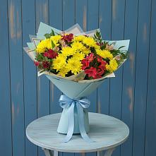Букет цветов из:  Альстромерии и Хризантемы в Татарке
