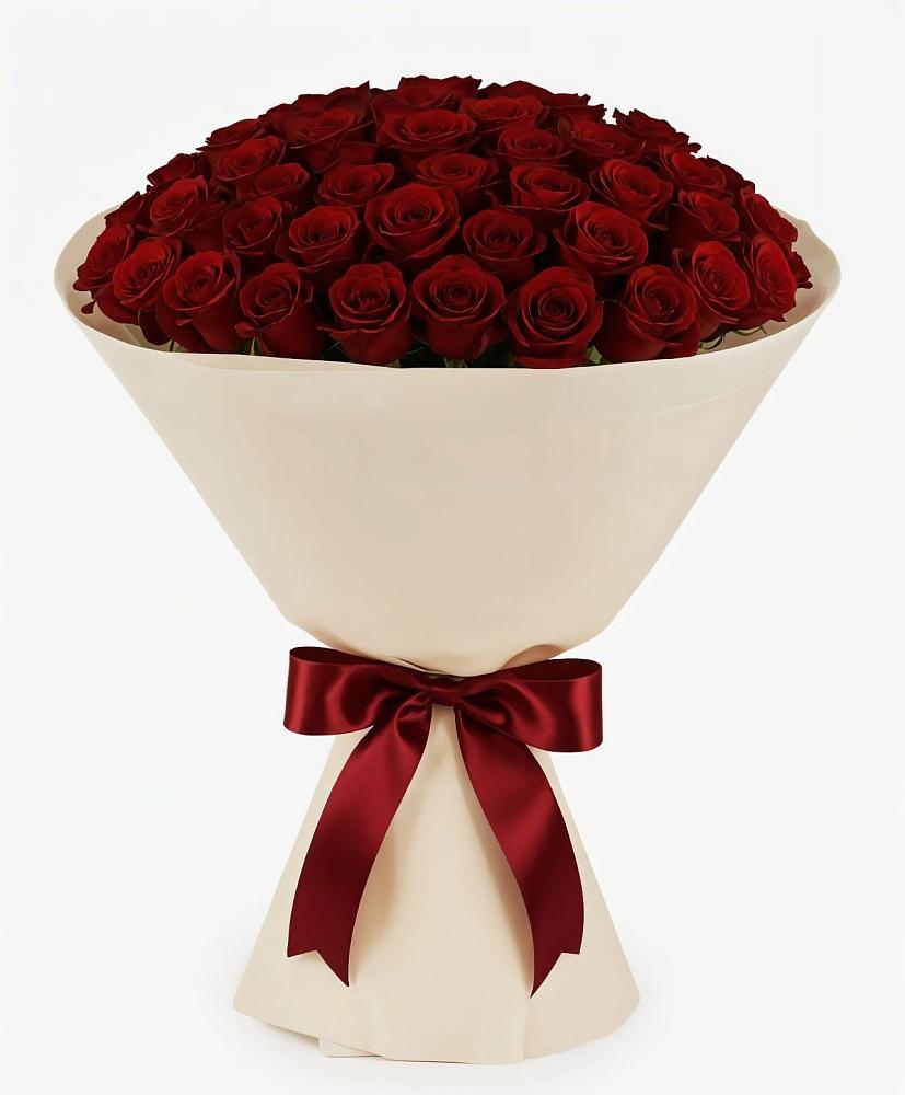 Букет 101 Бордовая роза Блэк Бакарра в Татарке