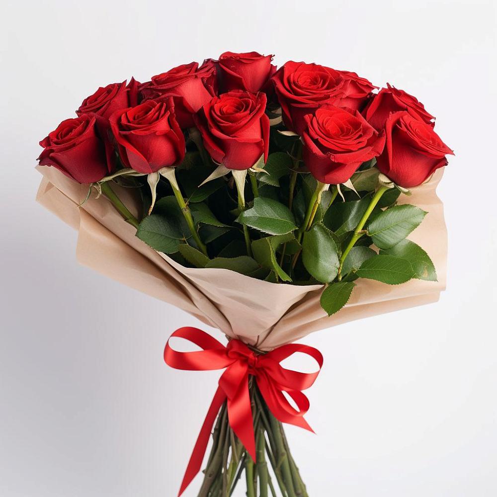 Букет 11 Красных роз Эдлесс Лав в Татарке