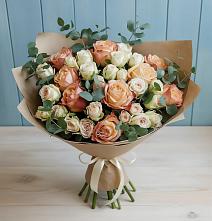 Букет цветов из:  Альстромерии и Розы в Татарке